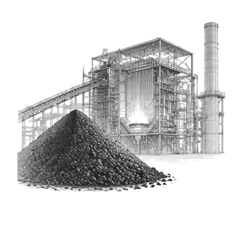 Heat & power conversion — line drawing