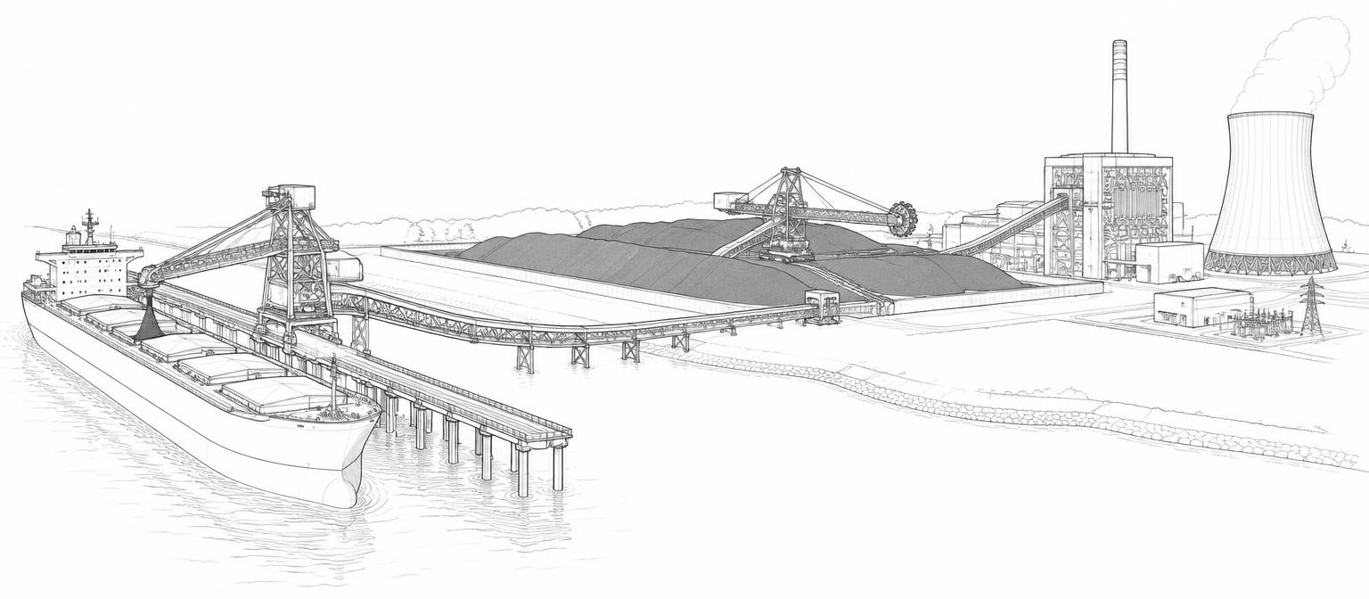 Heat & power conversion — line drawing